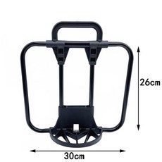 자전거핸들가방 Brompton-S-가방 바구니 가방 4 사이즈 자전거 프레임 스탠드 접이식 액세서리, [06] 26x30 with handle, 1개