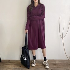 [아이엠수]캐주얼 망고 후드 원피스