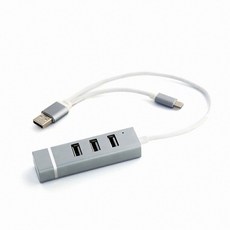 이지넷 NEXT-506OTG USB허브 실버 (USB2.0 4포트 무전원)