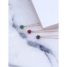 천연루비목걸이