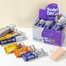 딜리고 문교 모델링 클레이 촉감놀이 스컬트드라이 250G 컬러점토 아이들이좋아하는 점토놀이, 피치