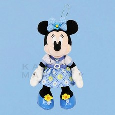 도쿄디즈니랜드 한정판 Disney Blue Ever After 미니마우스 인형뱃지