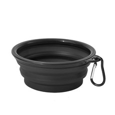 접이식 강아지 실리콘 그릇 애완 동물 야외 여행 휴대용 식품 용, 1개, A.350ml