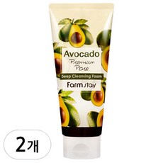 팜스테이 아보카도 프리미엄 포어 딥 클렌징 폼, 2개, 180ml