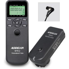 AODELAN 인터벌미터 타이머 리모컨 - 카메라 무선 셔터 릴리스(캐논 EOSR R6 Ra 90D 250D 200D 850D); 올림푸스 E-M1X E-M1 II E-M1 I, N8 compatible with Nikon