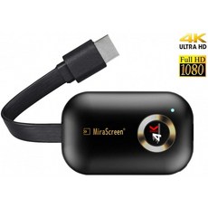 SmartSee HDMI 무선 디스플레이 수신기 WiFi 4K 1080P 모바일 스크린 캐스트 미러링 어댑터 동글 for iPhone Mac iOS Android, 단일옵션