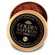 Golden Saffron Finest Pure Premium All Red Saffro 골든 사프란 최고급 퓨어 프리미엄 올 레드 사프란 실 A+ 등급 슈퍼 네긴 비 GM, 5g, 1개
