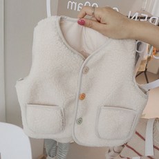 유아양털조끼