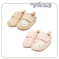 아가방 중계점 제리 데이 보행기화 2Color (BEIGE PINK) 23년 FW가을신상 코듀로이 골덴소재 귀요미 곰돌이 디자인 보행기 신발