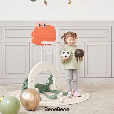 헬로 디노 3in1 멀티 농구대, 화이트+그레이