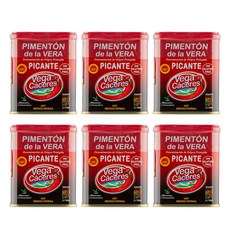 베가카세레스 훈제 파프리카 파우더 핫 매운맛, 75g, 6개