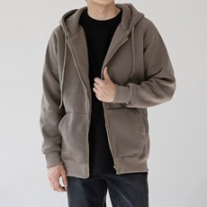 S~4XL 남성 여성 빅사이즈 기모 안감 후드 집업 트레이닝 자켓