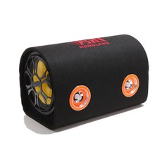 차량용우퍼 10inch터널 스피커 자동차 우퍼스피커 블루투스 12v24v220v차량용 중저음 대출력 개조, T04-8inch터널 내장 블루투스(오렌지 고음)