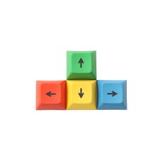 WASD 방향키 RGBY CMYK 기계식키보드 키캡, RGBY 방향키 4개 [DSA 높이], 컬러키캡