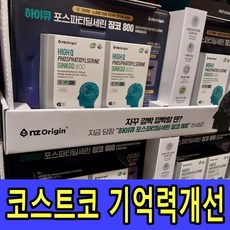 코스트코 하이큐 징코 800 30캡슐 2박스 기억력 포스파티딜세린 두뇌건강 은행잎추출물 인지, 1개, 60정