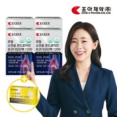 조아제약 관절 소연골 콘드로이친 뮤코다당단백 1200 51g, 60정, 4개