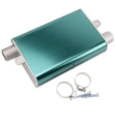 자동차 주차 히터 발전기 머플러 알루미늄 합금 배기 소음기 파이프 24mm, CN, Green, 1개