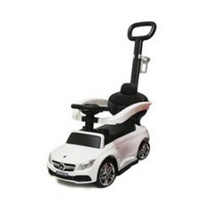 3 in 1 벤츠 쿠페 C63 푸쉬 붕붕카, 화이트