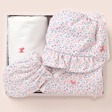 블루독멀티플라워배내손싸개