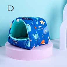 햄스터집 햄스터 하우스 기니피그 둥지 작은 동물 수면 침대 겨울 따뜻한 코튼 매트 설치류 기니피그 쥐 설치류용 부드러운 액세서리, 1개, 04 D