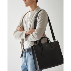 헤지스 악세서리 남성 20FW [KEVIN]블랙 참장식 서류형 크로스 겸용 토트백 HJBA0F850BK