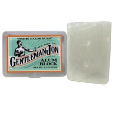 Gentleman Jon 105g37온스 명반 블록 플라스틱 케이스에 제공 156087, 1개