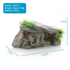 어항 장식 동굴 물고기 탱크 바위 새우 번식 숨기기 베타 볼 돌, 7.GS0721, 1개