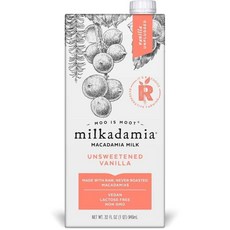 Milkadamia 밀카다미아 언스위트 바닐라 마카다미아 밀크 946ml 6개, 1개, 1ml