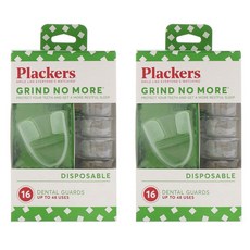 Plackers Grind No More Dental Guard Teeth Grinding 플레커스 이갈이 가드 치아 그라인딩 16개입 2팩, 1, 1개