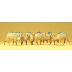 Preiser 20383 디오라마 미니어처 테라리움 쌍봉 낙타 6마리 세트 동물 피규어 모형 1:87 사이즈