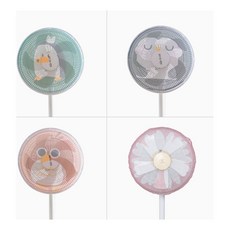 캐릭터 선풍기 안전망 보호망 안전 커버 덮개모드니몰, 16_펭귄, 1개