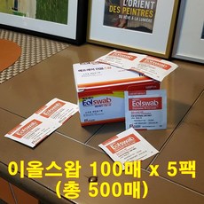 에프에이 이올스왑 일회용 소독용 알콜솜 500매, 5개
