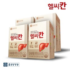 종근당건강 헬씨칸 밀크씨슬 영양제 30정, 4개