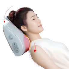 목어깨 안마기 베게 쿠션 안마기 목 어깨 마사지기 베개 안마기 마사지기 무선 충전 주무름 온열, 그레이 그레이