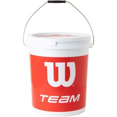  Wilson 윌슨 테니스 볼 비압축 공 72 개 전용 버킷 바구니 WRT131200, 옐로우, 1개 