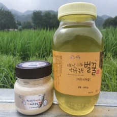 지리산 6년 장수 약도라지 도라지가루+아카시아꿀 세트, 가루150g+아카시아꿀2400g 세트