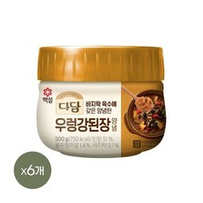 CJ 다담 우렁강된장 양념 500g x 1개, 6개