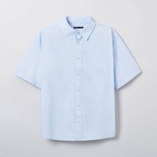 스파오셔츠 오버핏셔츠 [백화점매장판] [고밀도코튼] 반팔셔츠_SPYWE24M06