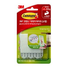 3M 코맨드 테이프 찍찍이(소형)17205 못없이액자걸기, 8세트