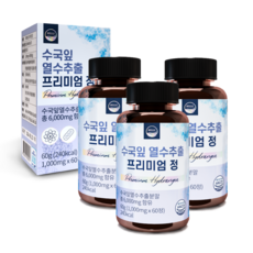 웰리즈 수국잎 열수 추출 프리미엄정 1000mg X 60정, 3개