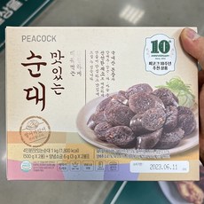 피코크 맛있는 순대 (500g x2봉) 일반포장 동절기만, 1kg, 1개