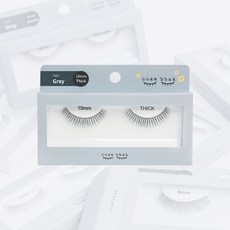 깜빡 인조 통짜 속눈썹, 9mm, 통짜 띠크(블랙)