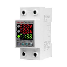과전압 보호 장치 전류 보호 제한 220V 전력계 KWh 전력 소비 40 63A 조정 가능, 1개