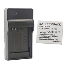 DB L20 배터리 또는 충전기 Sa o Xacti DMX C1 C4 C5 C6 CA6 CA65 CA8 CA9 CG5 CG6 CG65 CG9 DSC E6 J4 VPC C40, 06 1 Battery 1 Charger