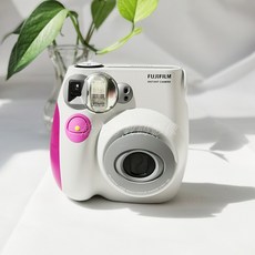 새로운 정품 후지 폴라로이드 카메라 mini7c 미니 7 초 서 촬영 한 번 이미징 셀프 타이머 카메라 종이, 개, mini7s 핑크 + 공식 표준