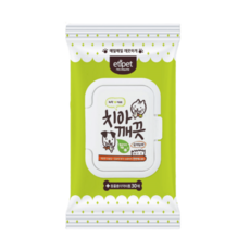 애완견 구강세정 에티펫 치아 깨끗 물티슈 30매, 1개