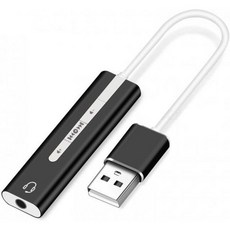 2in1 USB 외장 사운드 카드 3.5mm 오디오 인터페이스 PC 노트북용 마이크 헤드폰 어댑터 BlackGOLDEN BLUE, 2in1 USB 외장 사운드 카드 3.5mm 오디오 인, 1개