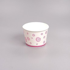 일회용 아이스크림 종이컵(구슬)150호 PT 핑크 박스1000개, 1000개