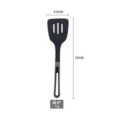 EHZ 요리 주방 용품 터너 스푼 파스타 서버 나일론 도구 붙지 않는 조리기구 홈 조리 도구 짙은 녹색, 하나, 슬롯 터너, 1개