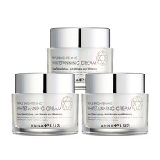 안나플러스 [안나플러스] 4GF 화이트닝 미백 크림 50ml x 3개, 단품없음, 4g